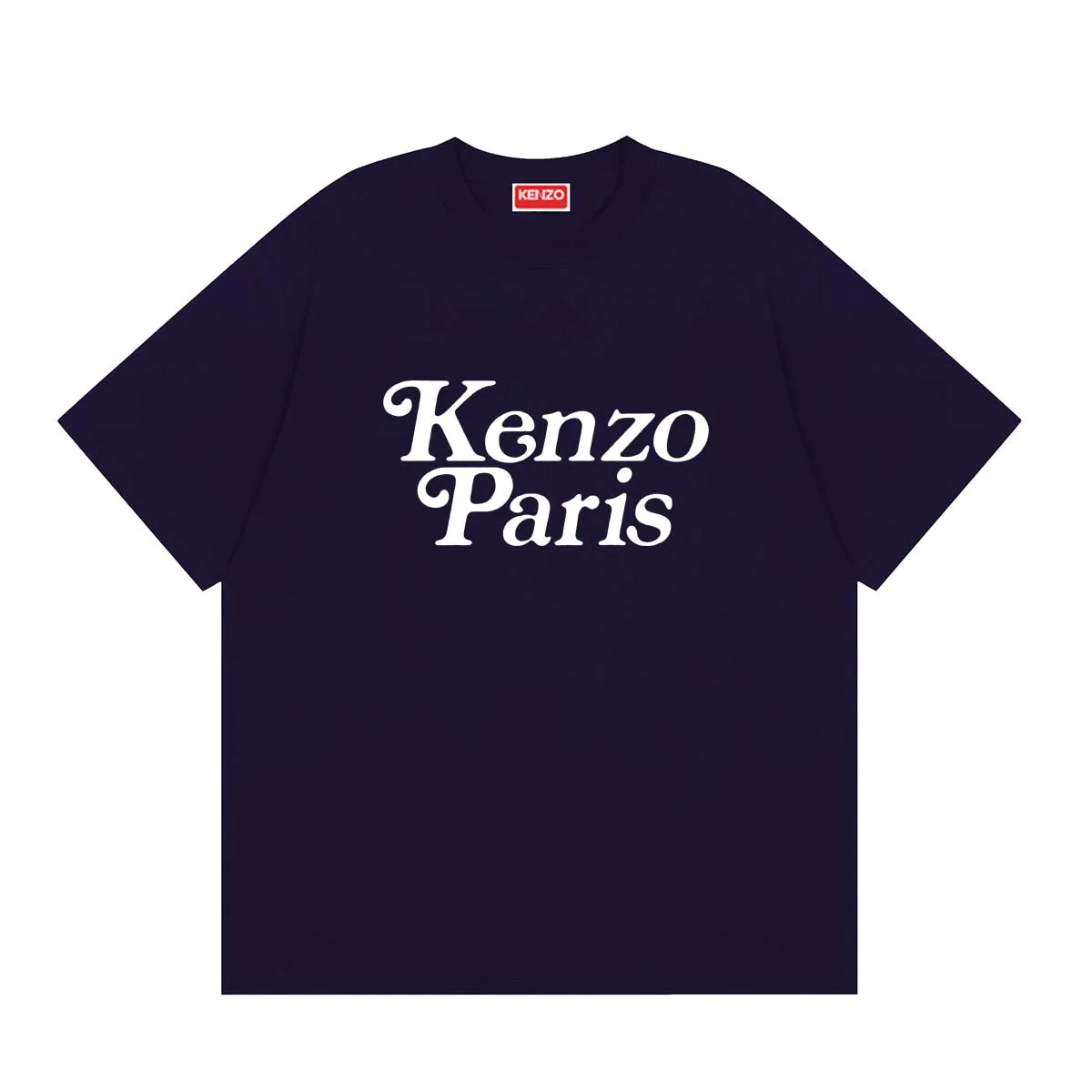 KENZO BY VERDY KP New Year limited oversized T-shirt Color: White Black Tibetan Blue Red Size: M L